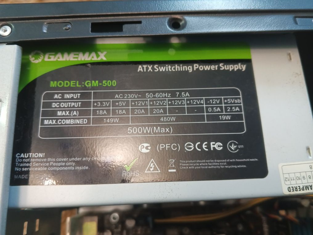 Продам системний блок AMD Athlon x2 260( 3.200MHz) 8gb ozu 1gb video