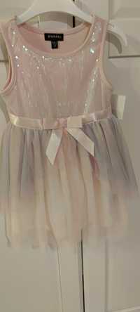Przepiękna sukienka dla małej księżniczki cekiny,tiul Zunie rozmiar T2