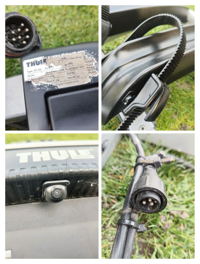 Thule EC 929 G6 bagażnik na hak na 3 rowery platforma uchwyt