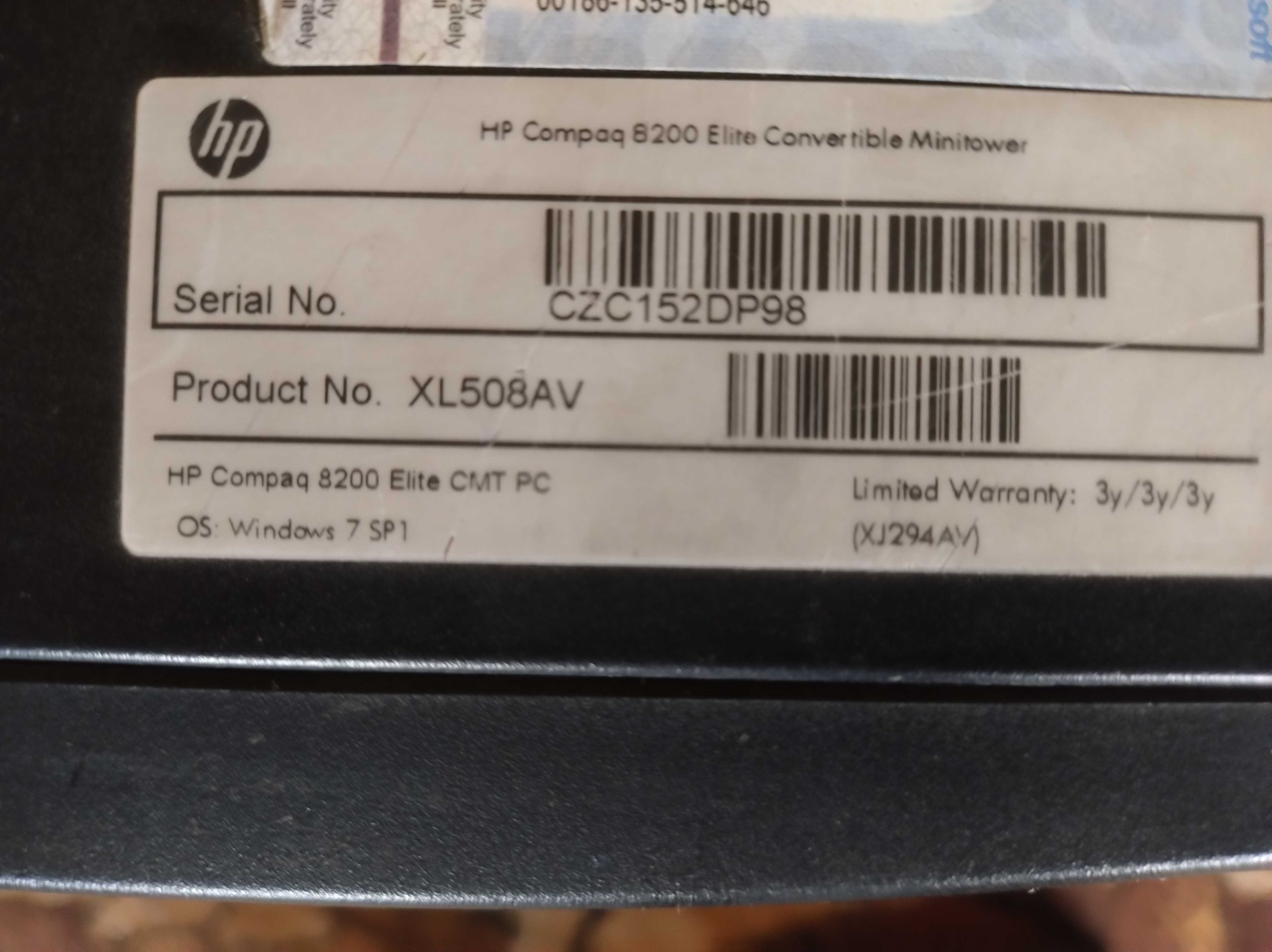 Komputer stacjonarny HP 8200, Intel core i3, 4 GB