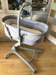 Chicco Baby Hug 4w1 Air Stone - jak nowy + materac + dodatki