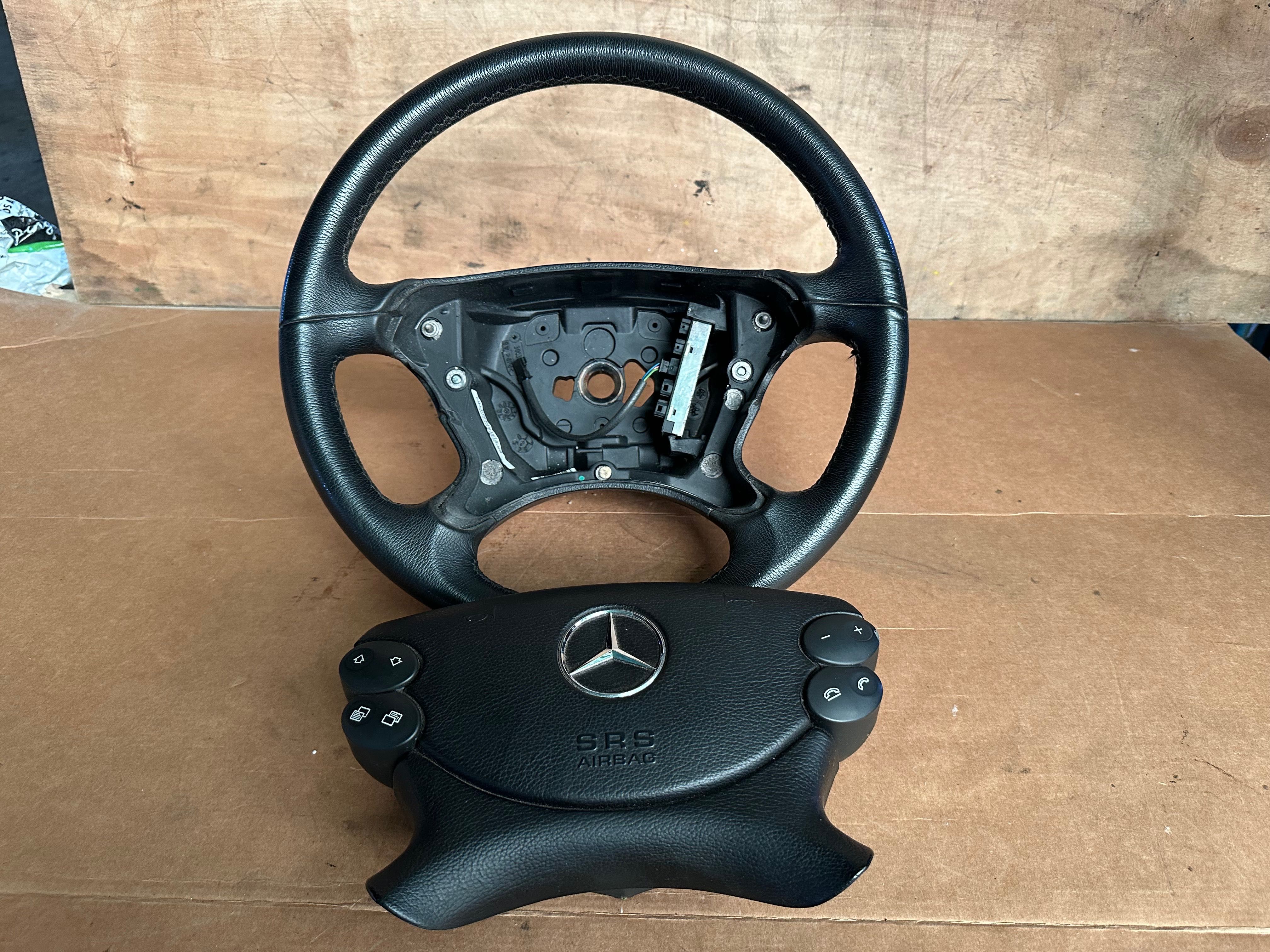 Volante como novo original Mercedes W211 E220 E320 com ou sem Airbag