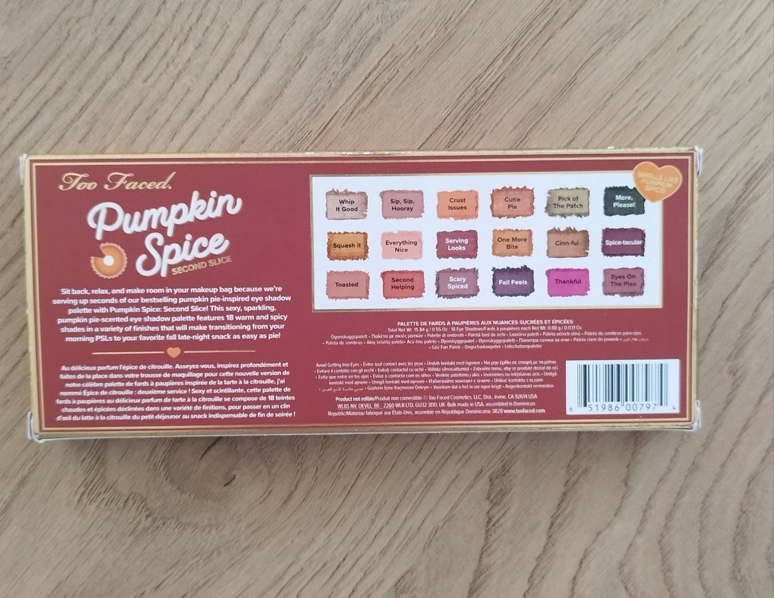 Paleta cieni Pumpkin spice Too faced