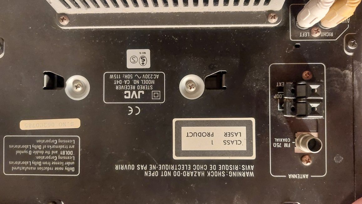 Wieża JVC ca-d4t z głośnikami sp-d4