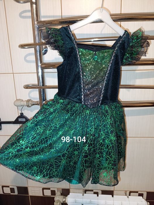 костюм скелет відьмочка на хелловін 98 104 110 116 122 128 134