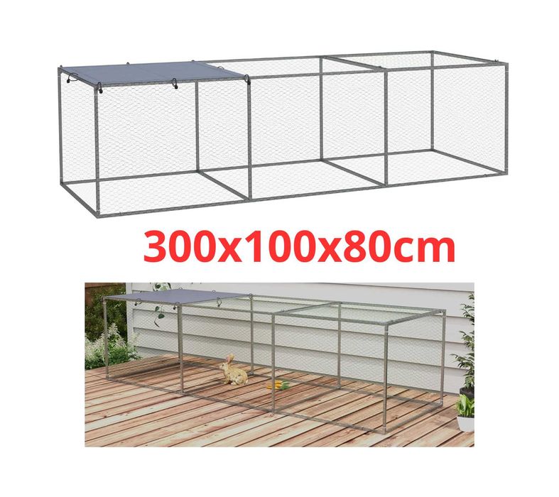 NOWA*wysyłka klatka dla kota królika woliera 300x100c wybieg kojec psa