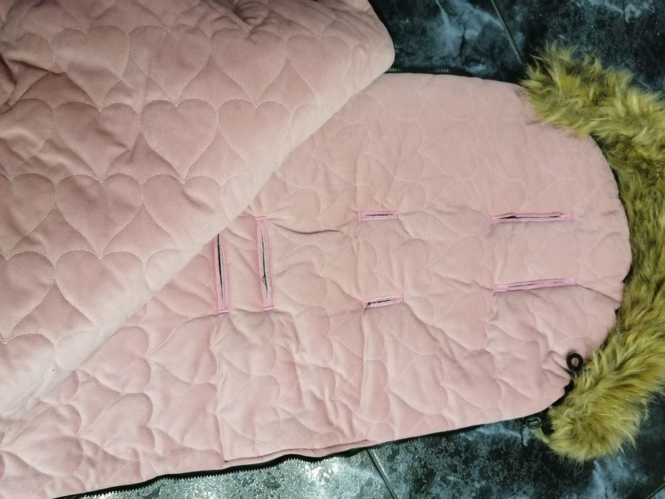 Śpiworek ocieplacz do sanek i wózka