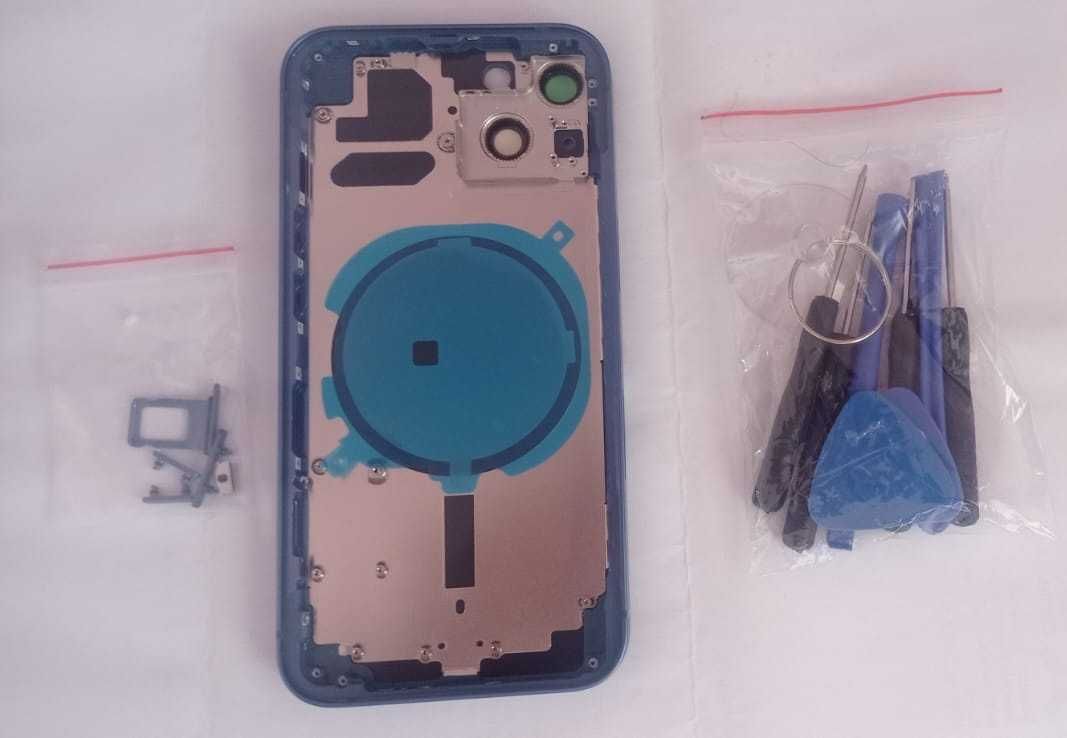 Chassi / Carcaça para iPhone 13 - Azul - Versão EU