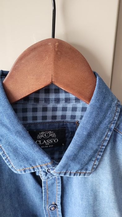 Jeansowa koszula damska jeans denim rozm.L