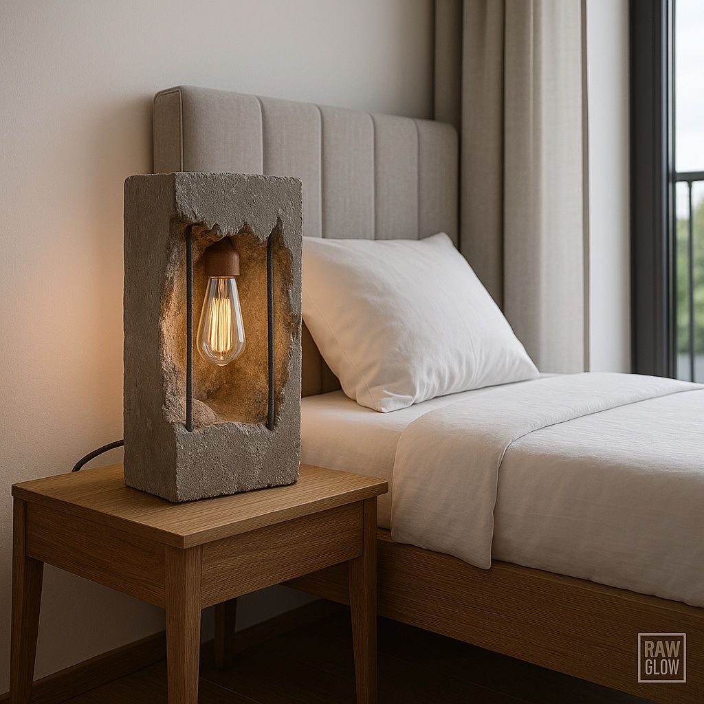 RAW GLOW – Betonowa Lampa Loftowa