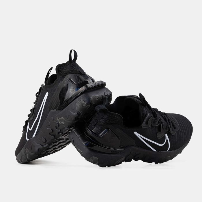 Чоловічі вологостойкі кросівки Nike React Vision (чорні) на демісезон