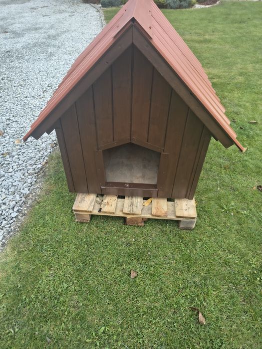 Buda dla psa z dachem