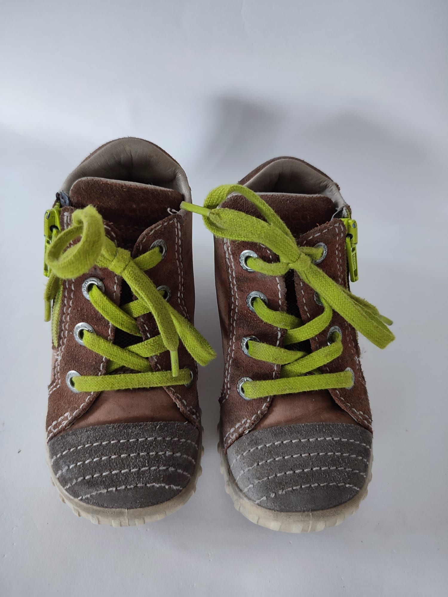 Ecco buty buciki trzewiki 24 skórzane brązowe