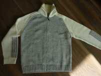 Ciepły gruby sweter REDSTAR rozpinany wełna MERINO