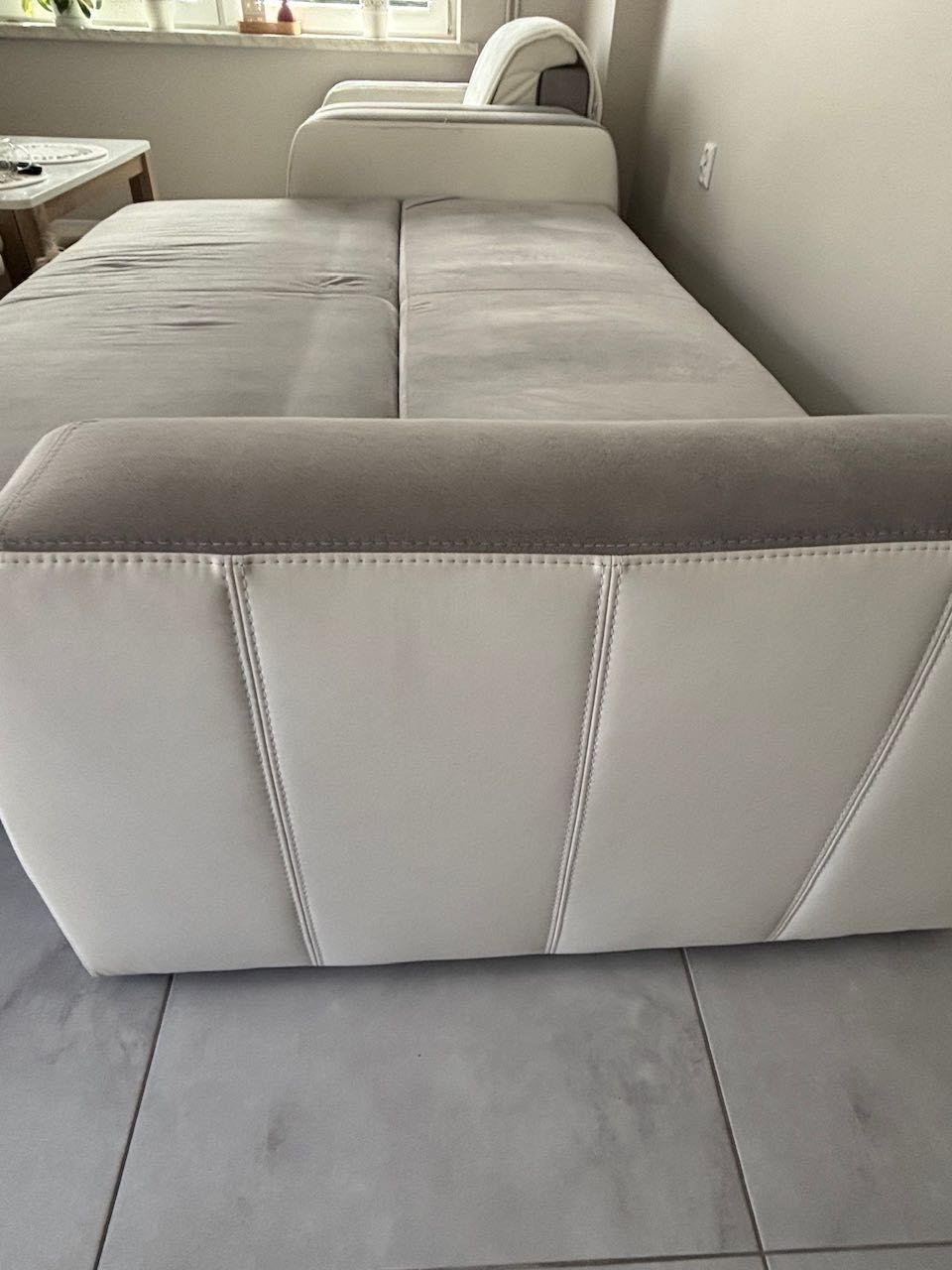Sofa kanapa z funkcją spania szara z Agata Meble