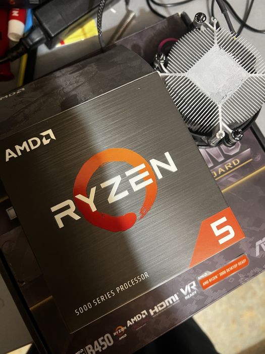 Комплект B450m R5 5500+кулер 32gb RAM