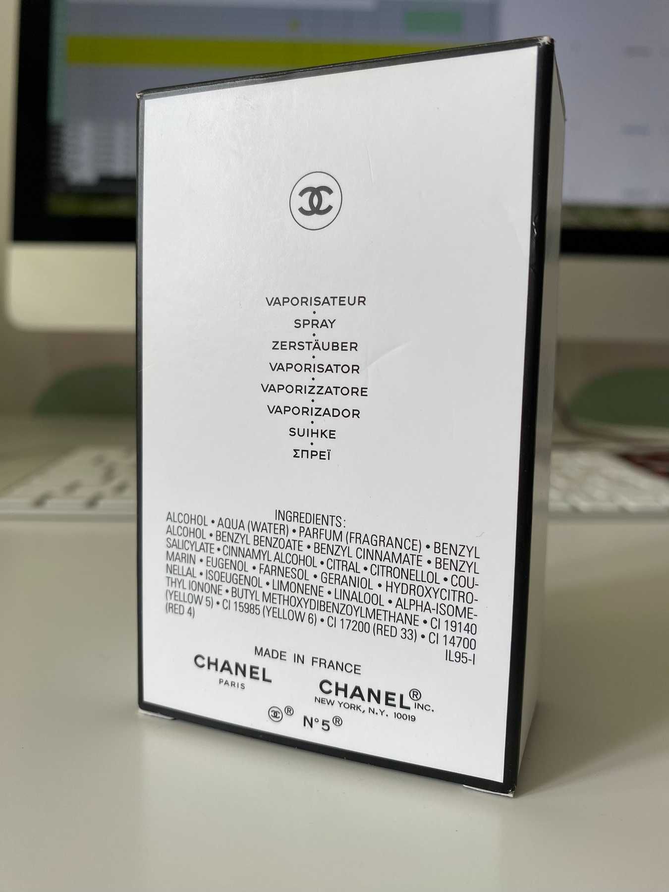 Парфумована вода, оригинал, Chanel №5  50 мл  (фактически 45 мл)