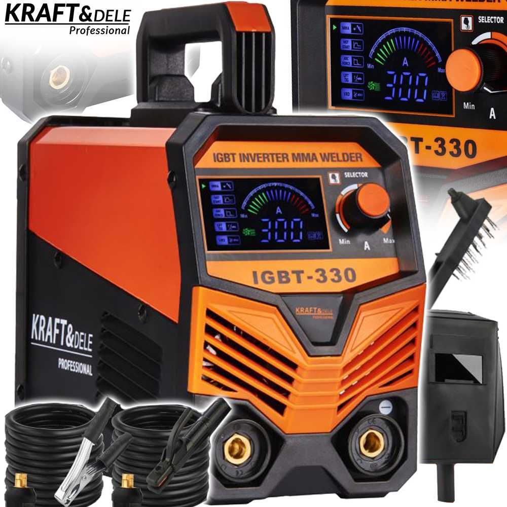 KRAFT&DELE Spawarka Inwertorowa Mma Tig Lcd 330a Igbt Hot Start KD1878