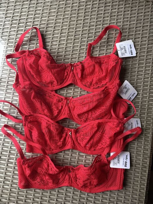 Бюстгальтер Jasmine чорний червоний  беж