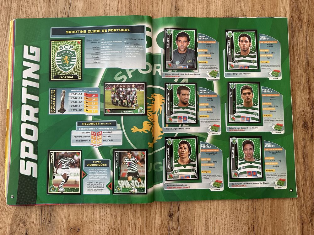 Caderneta liga portugal 2004/05 completa