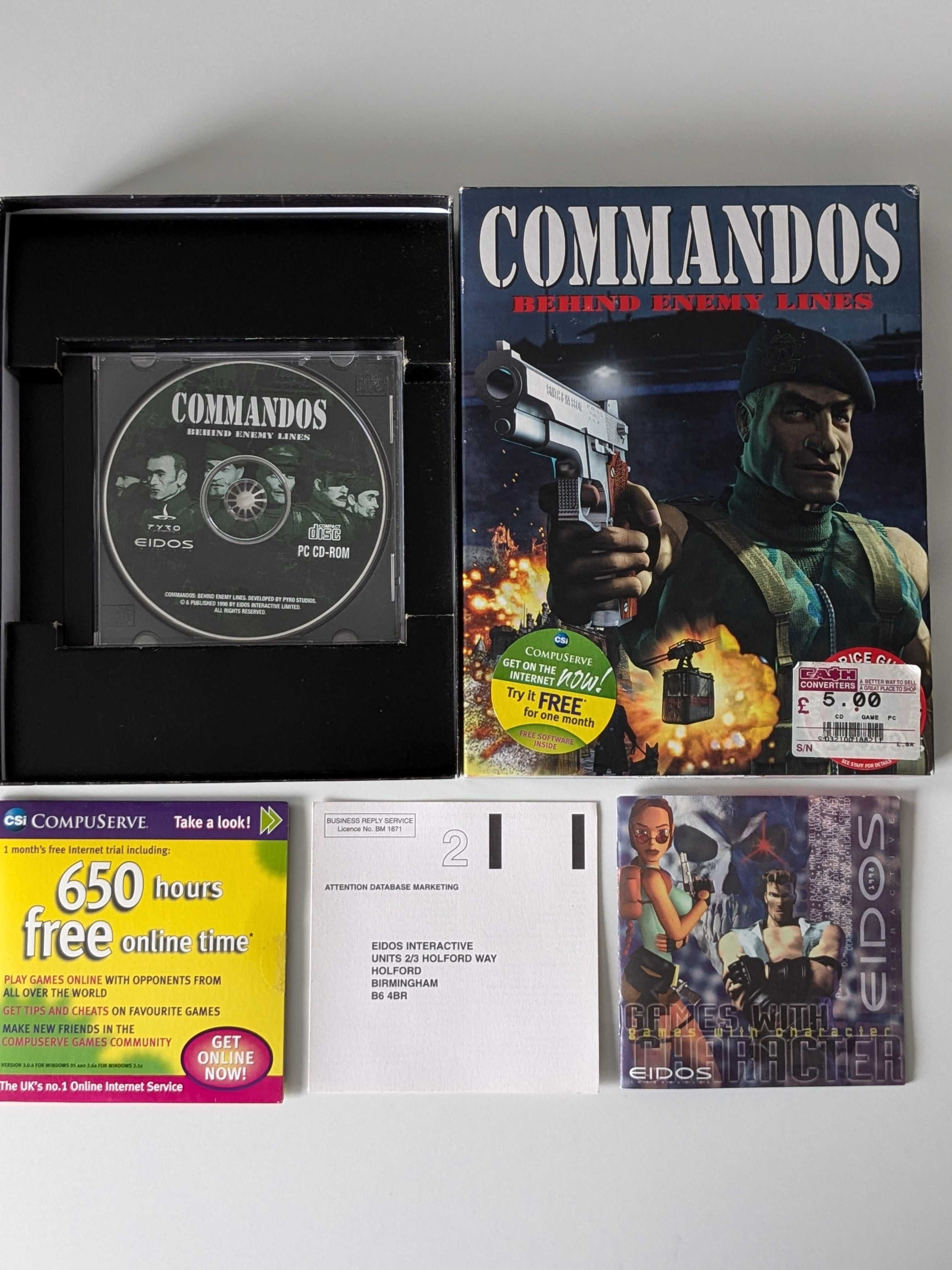 Gra Commandos: Behind Enemy Lines Big Box PC CD ENG z 1998 r.