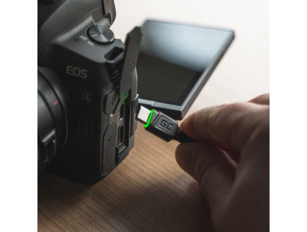 Кабелі USB C / Lightning (iPhone) 1,2м LED, швидка зарядка QC 3.0 AFC
