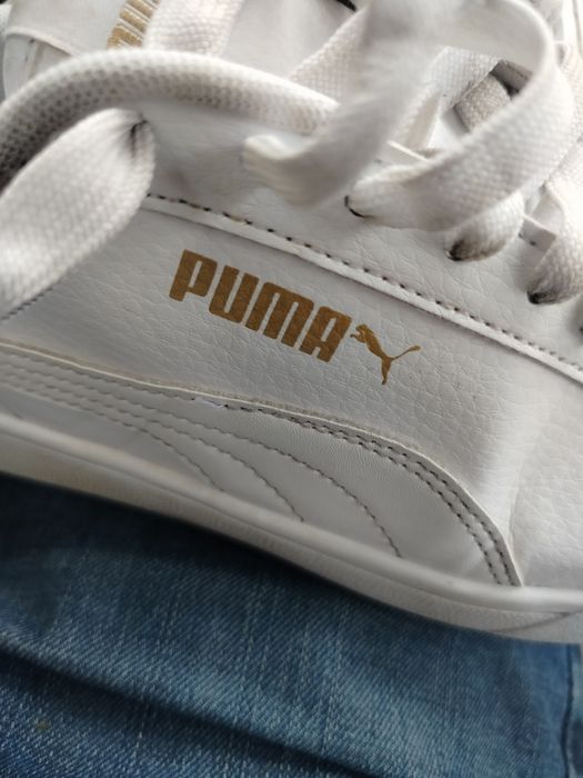 Buty Białe Puma skóra rozm 41