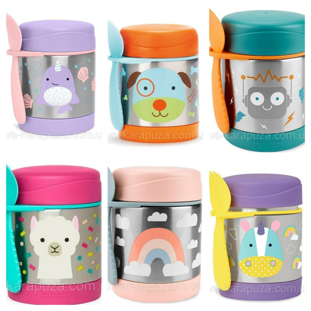 Детский термос для еды Skip Hop Zoo Insulated Little Kid Food Jar!