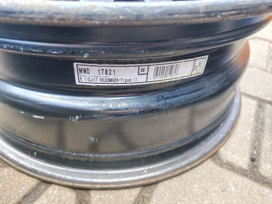 Felgi stalowe 6.5x17 cali 5x112 Tiguan Q3 Tarraco Kodiaq #4500
