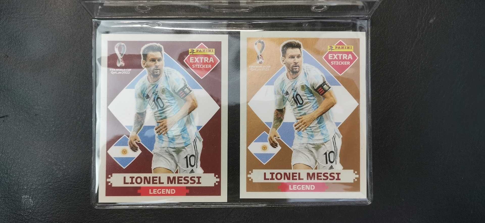 Cromos lendários Messi - Mundial do Catar 2022 - Base e Bronze