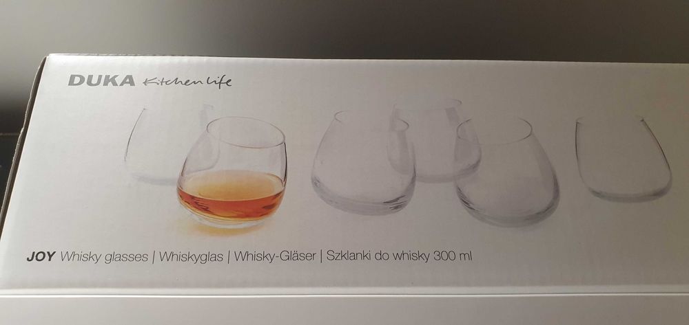 Nowy komplet szklanek do whiskey Duka