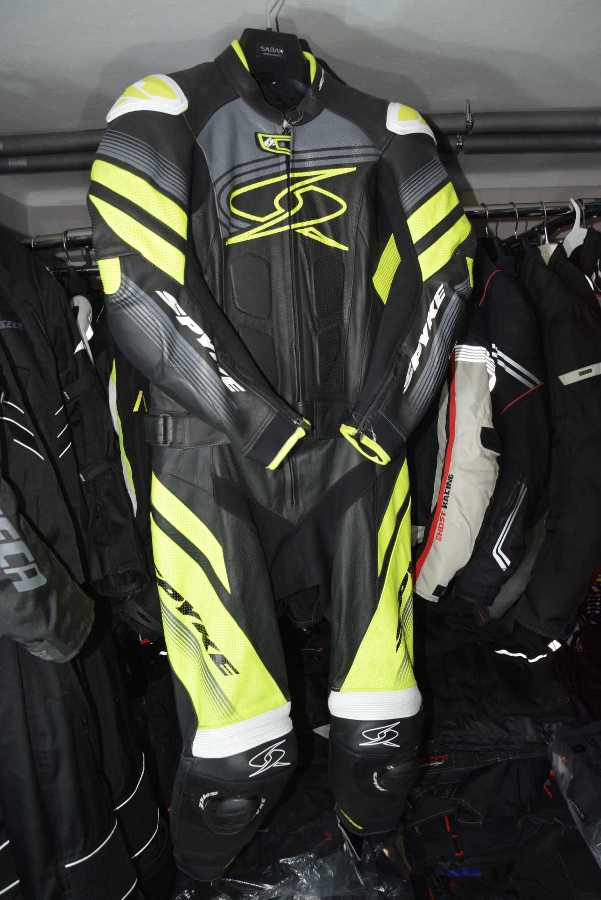 Kombinezon motocyklowy SPYKE Fluo 2PC r 48 Slidery! Szybka wysyłka!