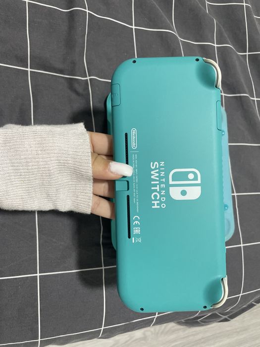 Nintendo lite azul com capa