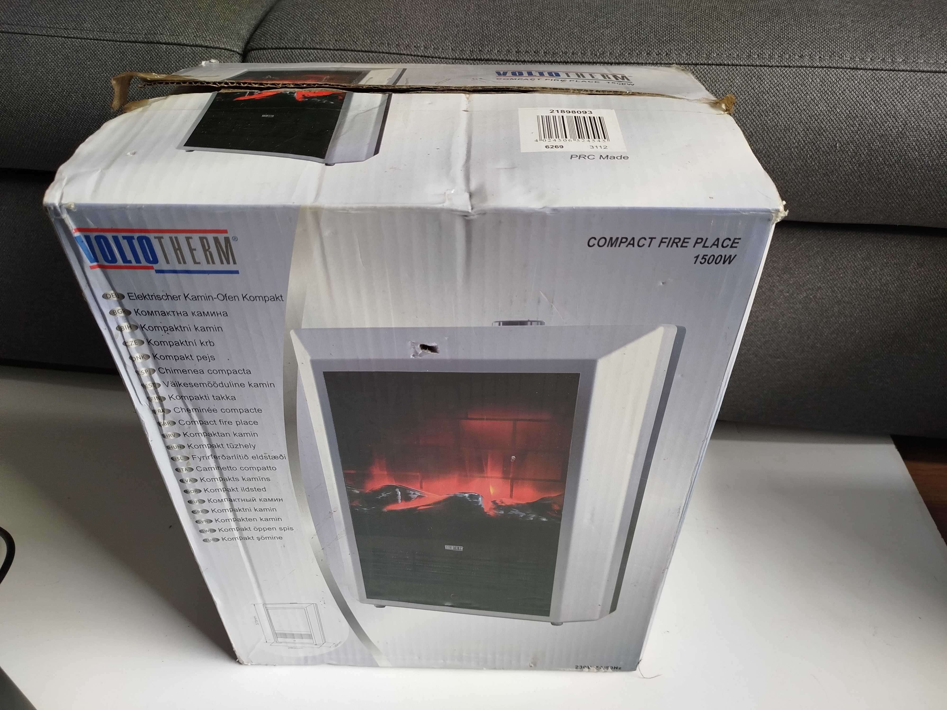 Termowentylator imitacja kominka VoltoTherm 1500 W