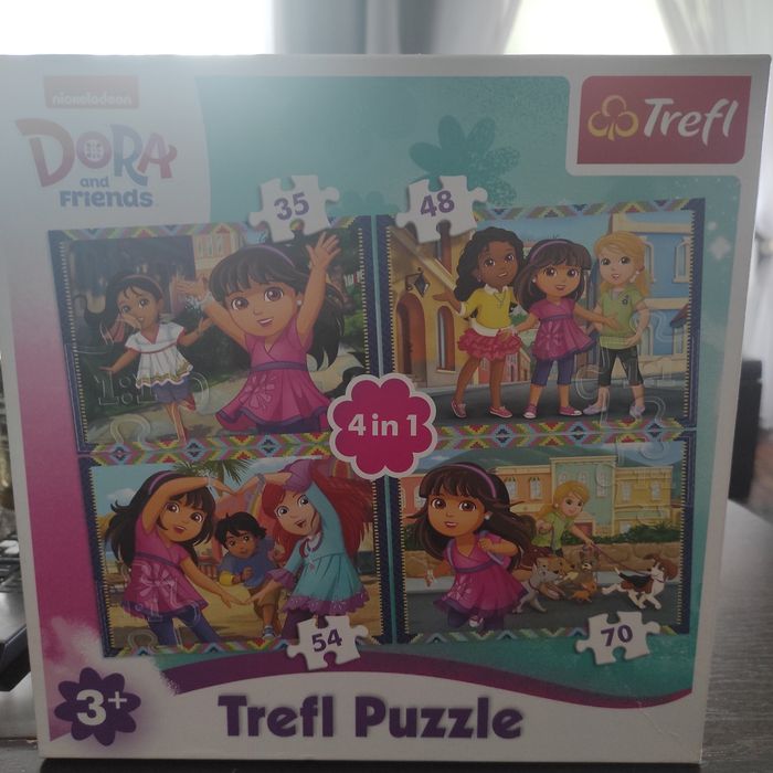 Puzzle 4w1 Dora i przyjaciele