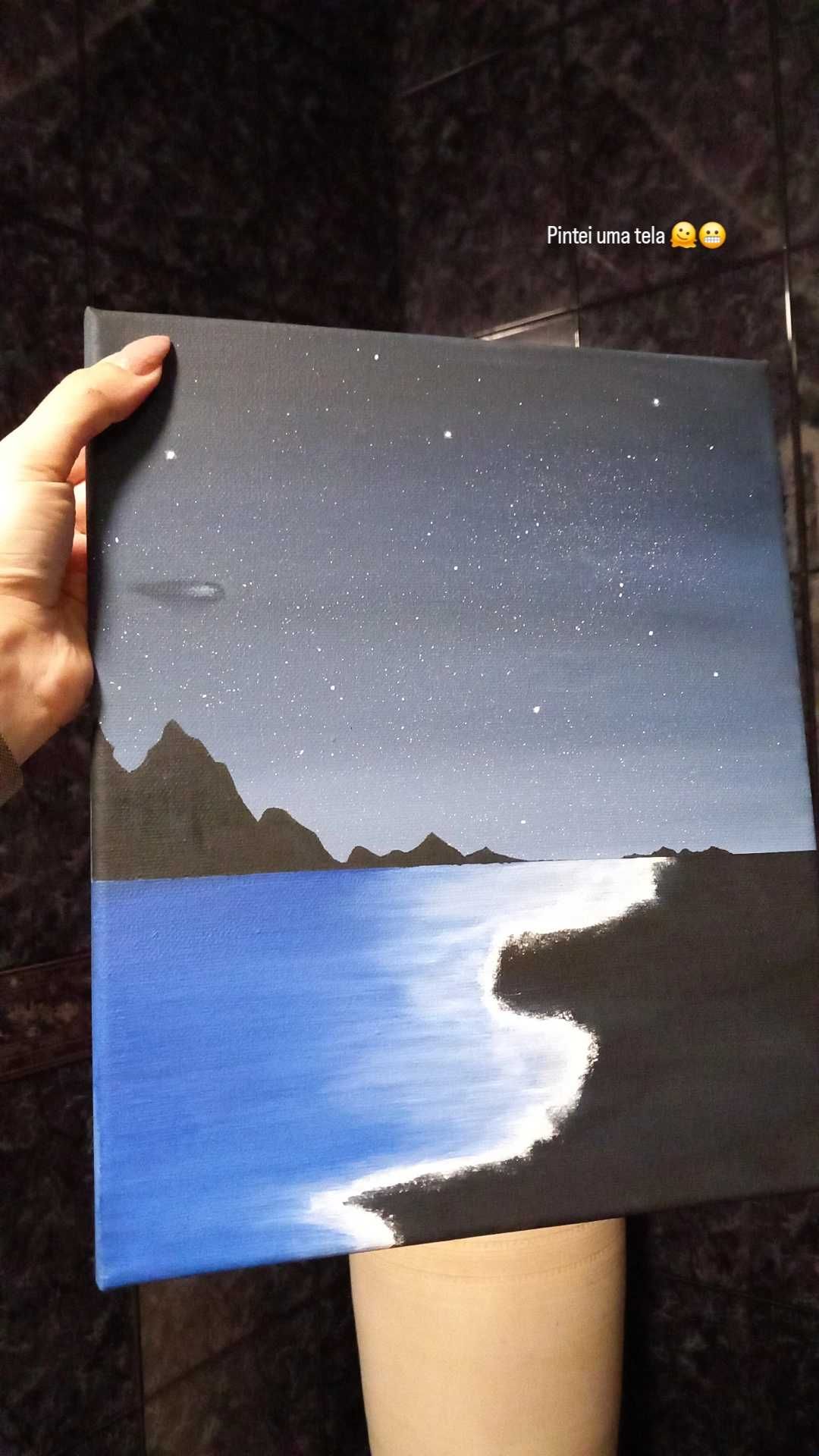 Tela pintada à mão