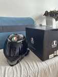 kask AGV K-5 (rozmiar MS / 57 cm) z interkomem Midland BTX2 Pro S