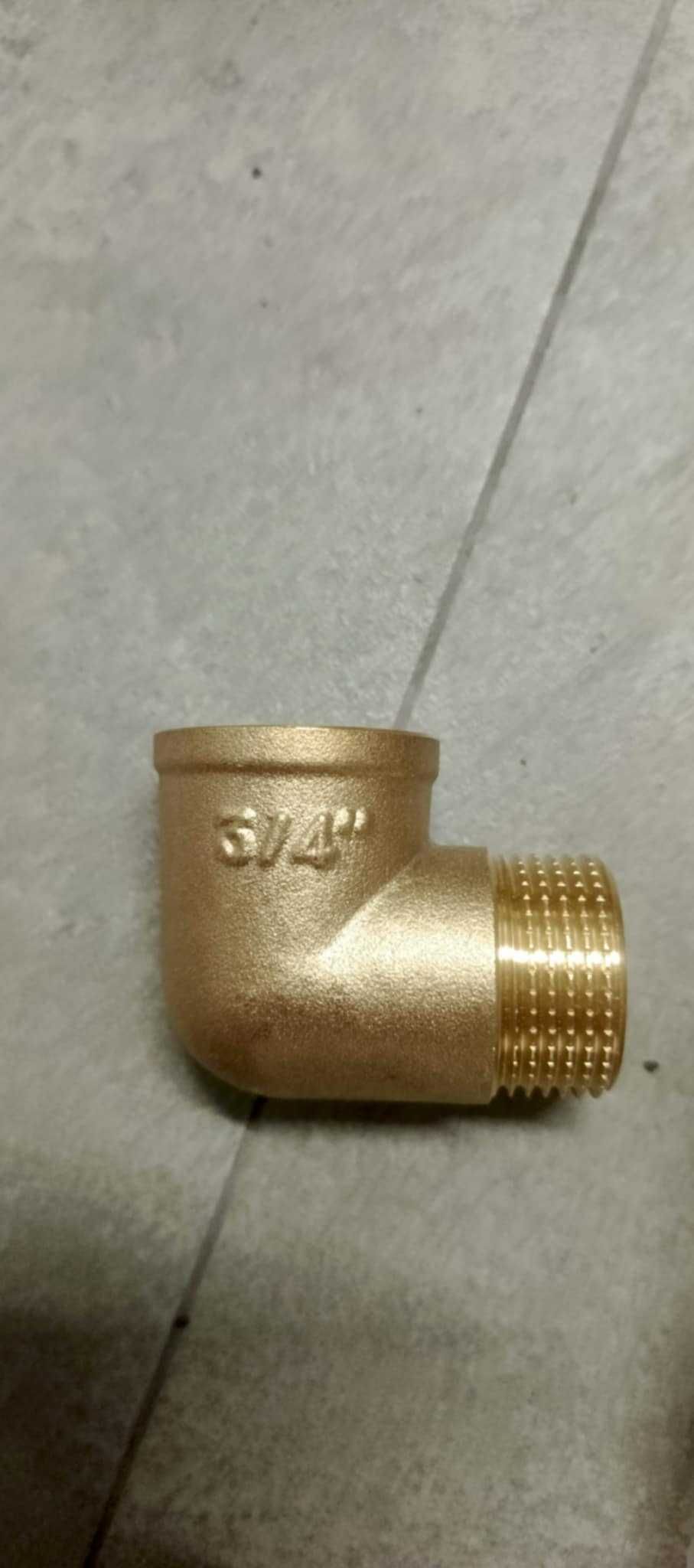 nowe kolano/kolanka mosiężne 3/4 x 3/4 N/W MOK720 14szt