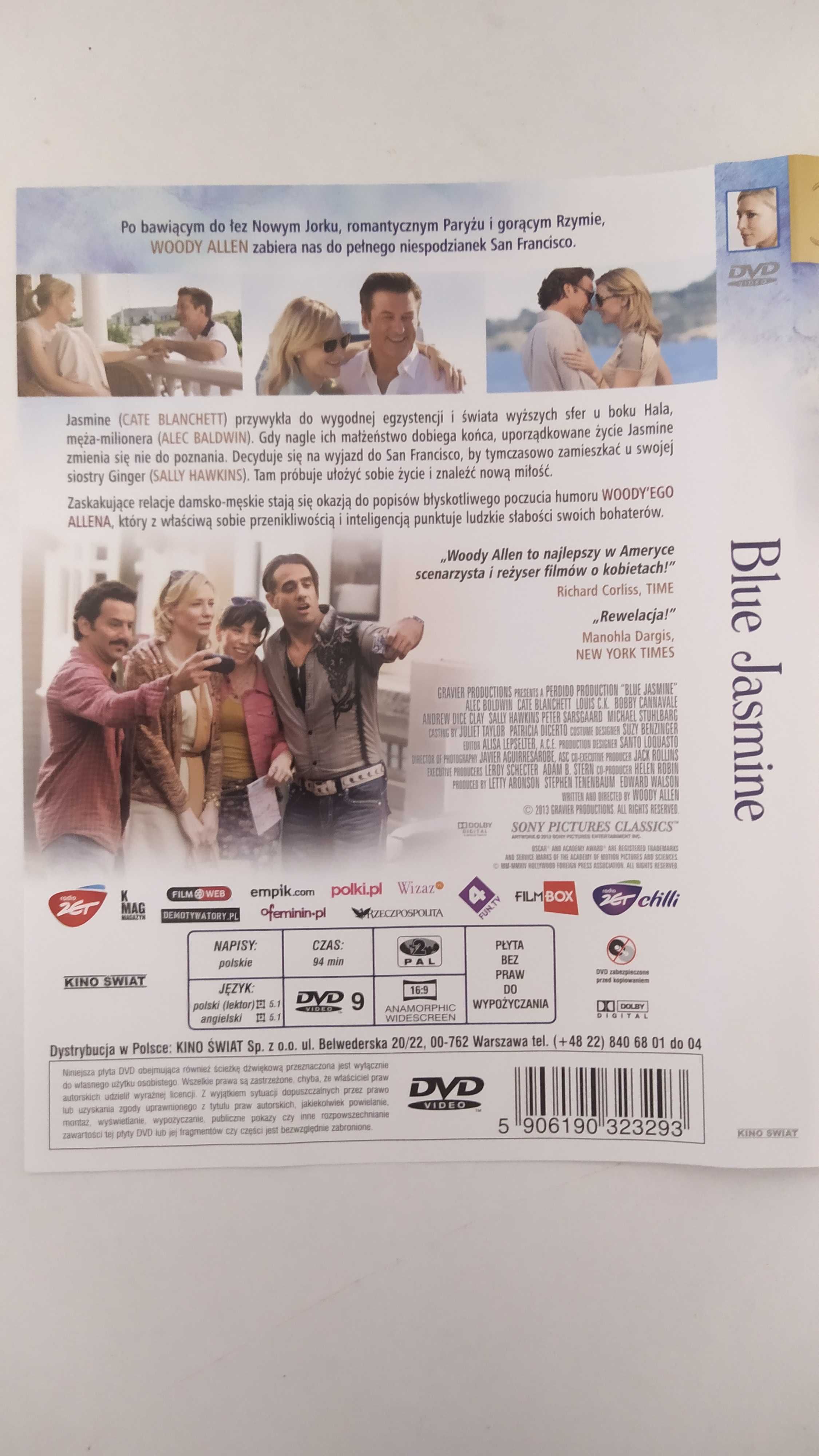 BLUE Jasmine Woody Allen DVD