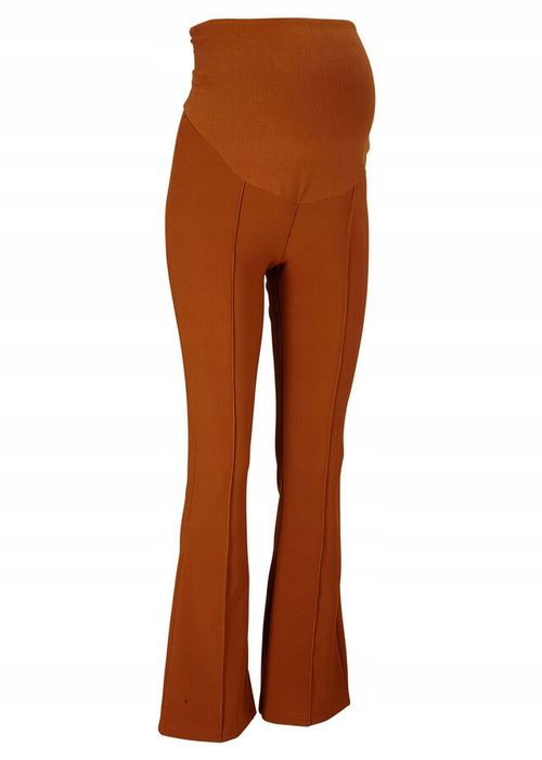 B.P.C spodnie ciążowe prążkowane cynamonowe ^40/42