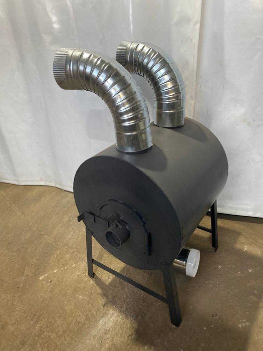 5 мм! 10 кВт! C ОБДУВОМ! Печка Буржуйка Булерьян Poltavka 80*50*75см