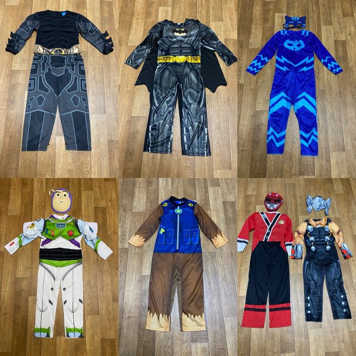 Костюми Супермен, Спайдермен,Америки,Ніньзя,Ведмедик Падігтон 5/6 р