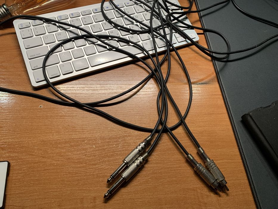 Кабель JACK 6,3 mm / RCA