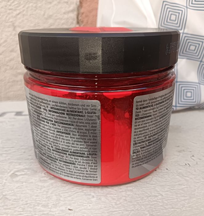 Suplemento alimentar de L-Glutamina ( embalagem selada) da marca Prozi