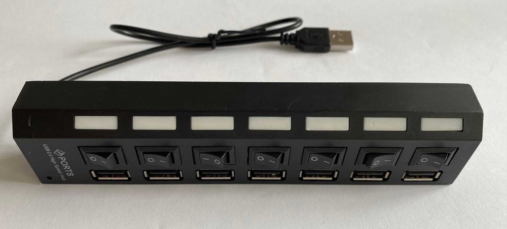 Хаб на 7 портів USB-2.0 для ноутбука