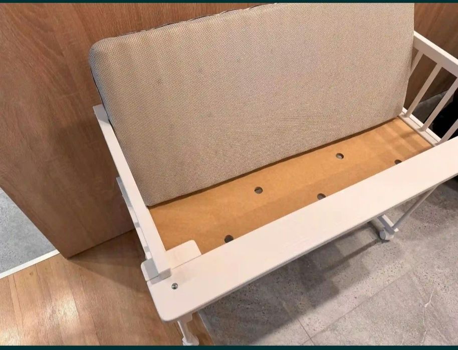 Łóżeczko dostawne Klupś Piccolino + materac Rucken Uno