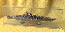 KRIEGSMARINE III rzesza statek okręt pancernik BISMARCK model diorama