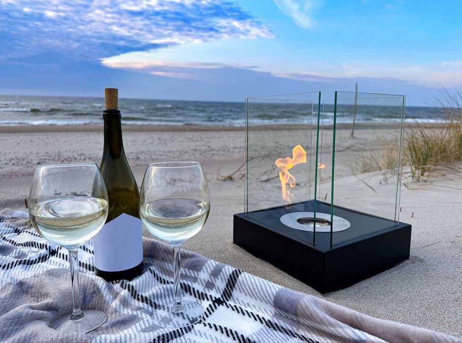 Nowy Biokominek Wiszący Stojący Szyba Biopaliwo Kamienie OzdobneGratis