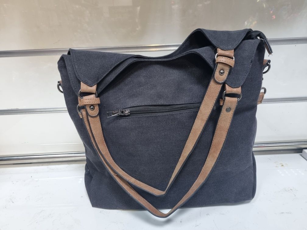 Torebka shopper czarna