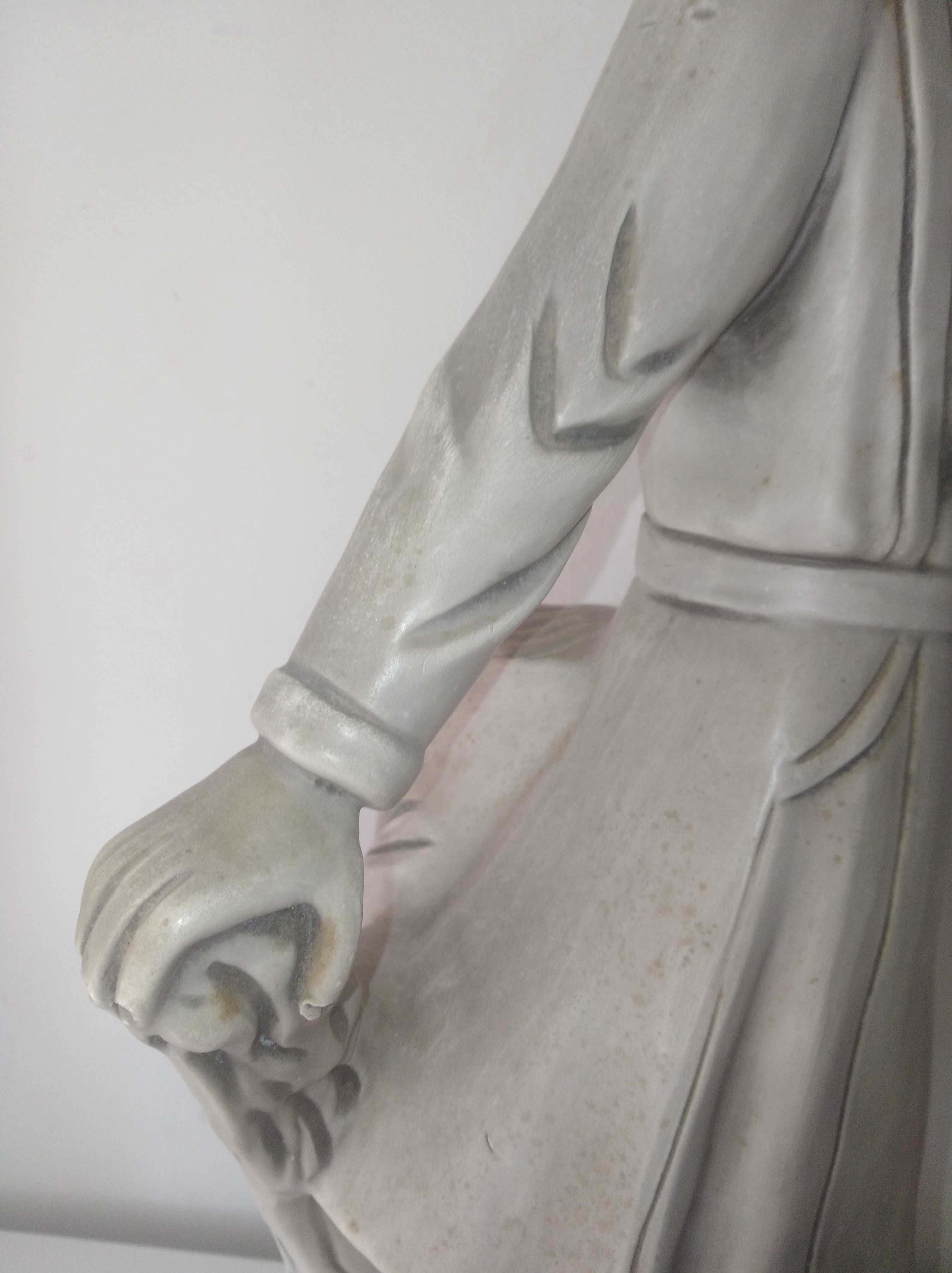 Estatua Menina c/ Livro 50cm, anos 70